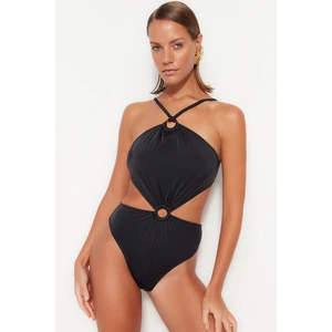 Trendyol Monokini - Black - Plain