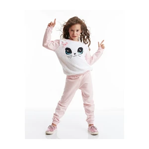 Completo da ragazza Denokids CFF-19K1-049/Pink,White