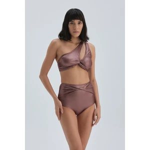 Dagi Bikini Top - Metallic - Plain