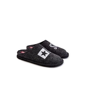 Classic Men's Slippers Big Star KK176003 Black