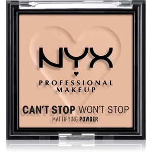 NYX Professional Makeup Can't Stop Won't Stop Mattifying Powder matující pudr odstín 04 Meduim 6 g