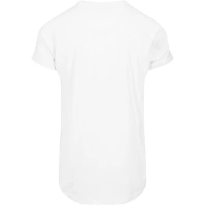 Long T-shirt with a long shape in white