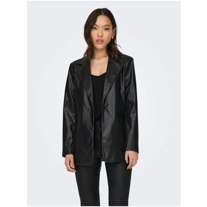 Black women's faux leather jacket JDY Fox - Women