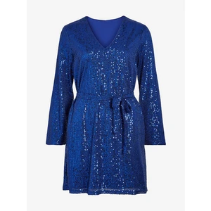 Blue women's dress VILA Viglitas Deep - Women