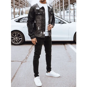 Men's Black Denim Jacket Dstreet