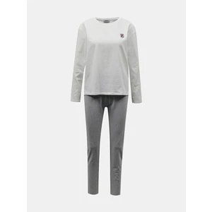 White-grey women's pajamas FILA