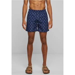 Patterned swimsuit shorts anchor/navy