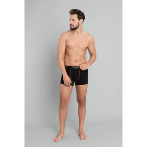 Men's Fluo Boxer Shorts - Black/Fluo Orange