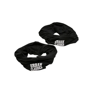 Logo Tube Scarf 2-Pack Black