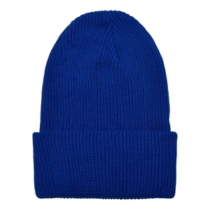 Cap made of recycled yarn, ribbed knit Royalblue