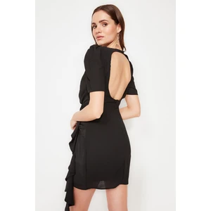 Trendyol Black Ruffle Detailed Dress