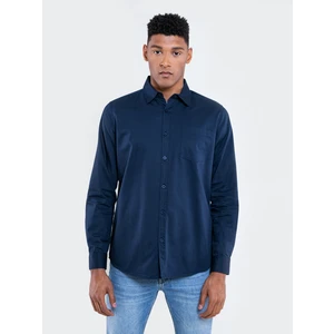 Big Star Man's Shirt 141708 Navy Blue