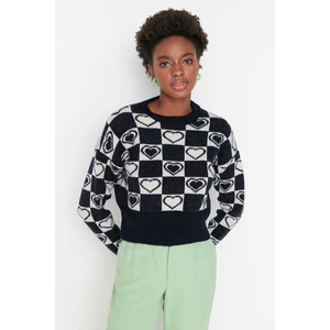 Trendyol Sweater - Navy blue - Regular fit