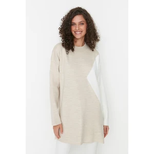 Trendyol Sweater - Beige - Relaxed fit