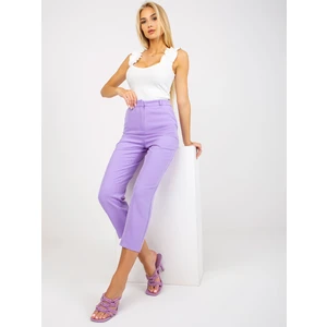 Classic purple trousers made of 7/8 RUE PARIS