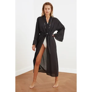 Trendyol Black Stripe Szczegółowe Kimono & Kaftan