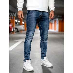 Blugi bleumarin skinny fit cu curea Bolf RW85144W1