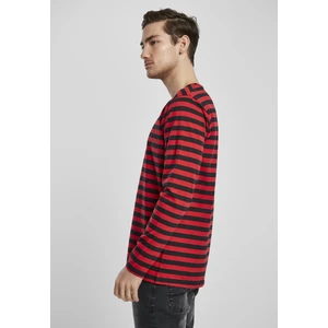 Regular Stripe LS Firered/blk