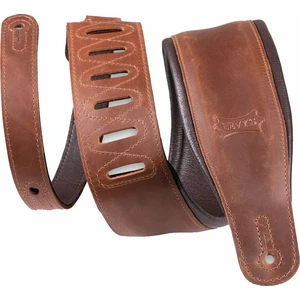 Levys PM32BH Skórzane gitarowe pasy Brown