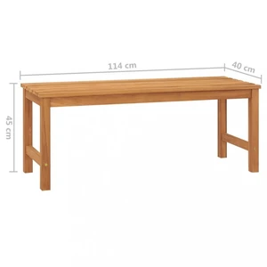 Záhradná lavica teak Dekorhome 114 cm,Záhradná lavica teak Dekorhome 114 cm