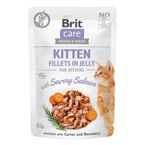 Kapsička Brit Care Cat Kitten Fillets in Jelly with Savory Salmon 85g