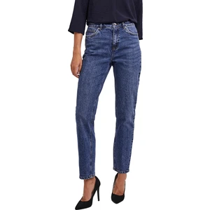 Vero Moda Dámske džínsy VMBRENDA Straight Fit 10252980 Dark Blue Denim 25/30