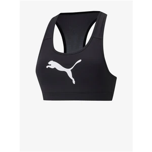 Puma Mid 4Keeps Black Sports Bra - Women