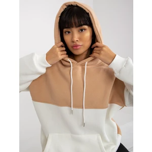 Basic beige and ecru hoodie RUE PARIS