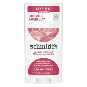 Schmidt's Coconut & Kaolin Clay tuhý deodorant 24h 75 g