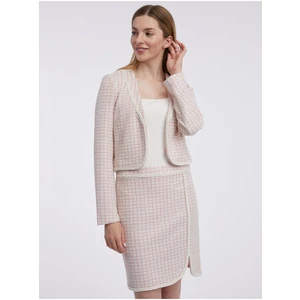 Orsay Light pink ladies tweed jacket - Ladies