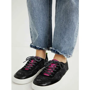 Desigual Fancy Black Womens Patterned Sneakers - Ladies