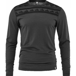 Bula Aztec Merino Wool Crew Dark Grey S Pánske termoprádlo