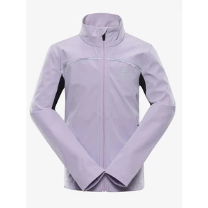 Kids softshell jacket with membrane ALPINE PRO GEROCO pastel lilac