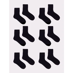 Yoclub Kids's Plain  Socks 6-Pack SKA-0057C-3400-002