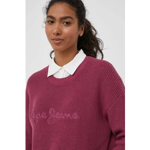 Women's Wine Sweater Pepe Jeans Della - Women