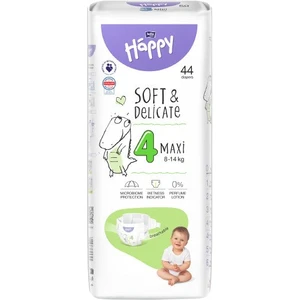 BELLA Baby Happy Soft&Delicate Size 4 Maxi jednorázové pleny 8-14 kg 44 ks