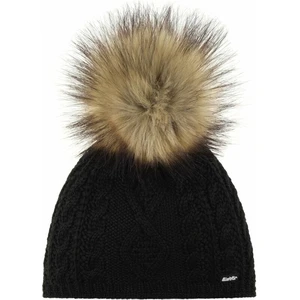 Eisbär Neila Lux Beanie Black/Beige UNI Lyžiarska čiapka