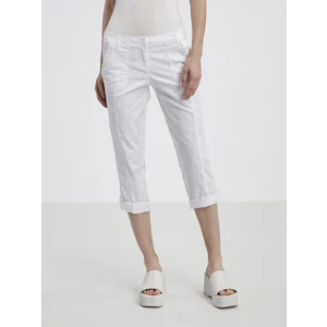 White women's three-quarter pants CAMAIEU - Ladies