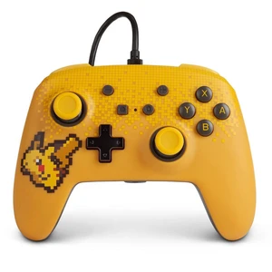 PowerA Enhanced Wired Controller - Pixel Pikachu for Nintendo Switch