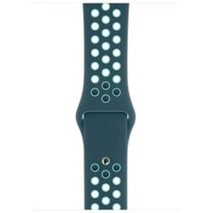 Apple Watch 44mm Midnight Turquoise/Aurora Green Nike Sport Band - Regular