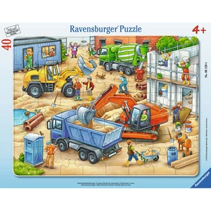 Ravensburger puzzle Veľká konštrukčná vozidlá 40 dielikov