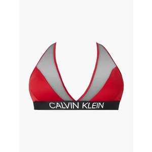 Calvin Klein Red Swimsuit Top High Apex Triangle-RP - Women