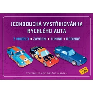 Jednoduchá vystřihovánka rychlého auta