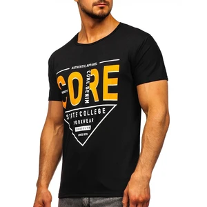 Tricou rosu cu imprimeu bărbati Bolf KS2098