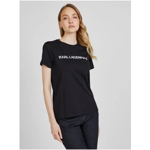 Black Women's T-Shirt KARL LAGERFELD - Women