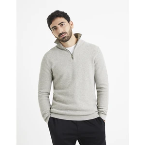 Celio Sweater Velim with zipper collar - Men