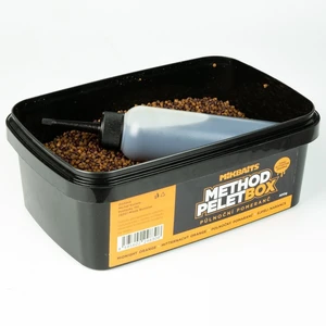 Mikbaits method pelet box 400 g + 120 ml activator - půlnoční pomeranč