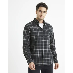 Celio Plaid Shirt 100% Cotton - Men