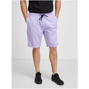 Light Purple Tom Tailor Denim Men's Shorts - Men's