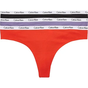 Calvin Klein 3 PACK - dámske tangá PLUS SIZE QD3800E-1CX 3XL